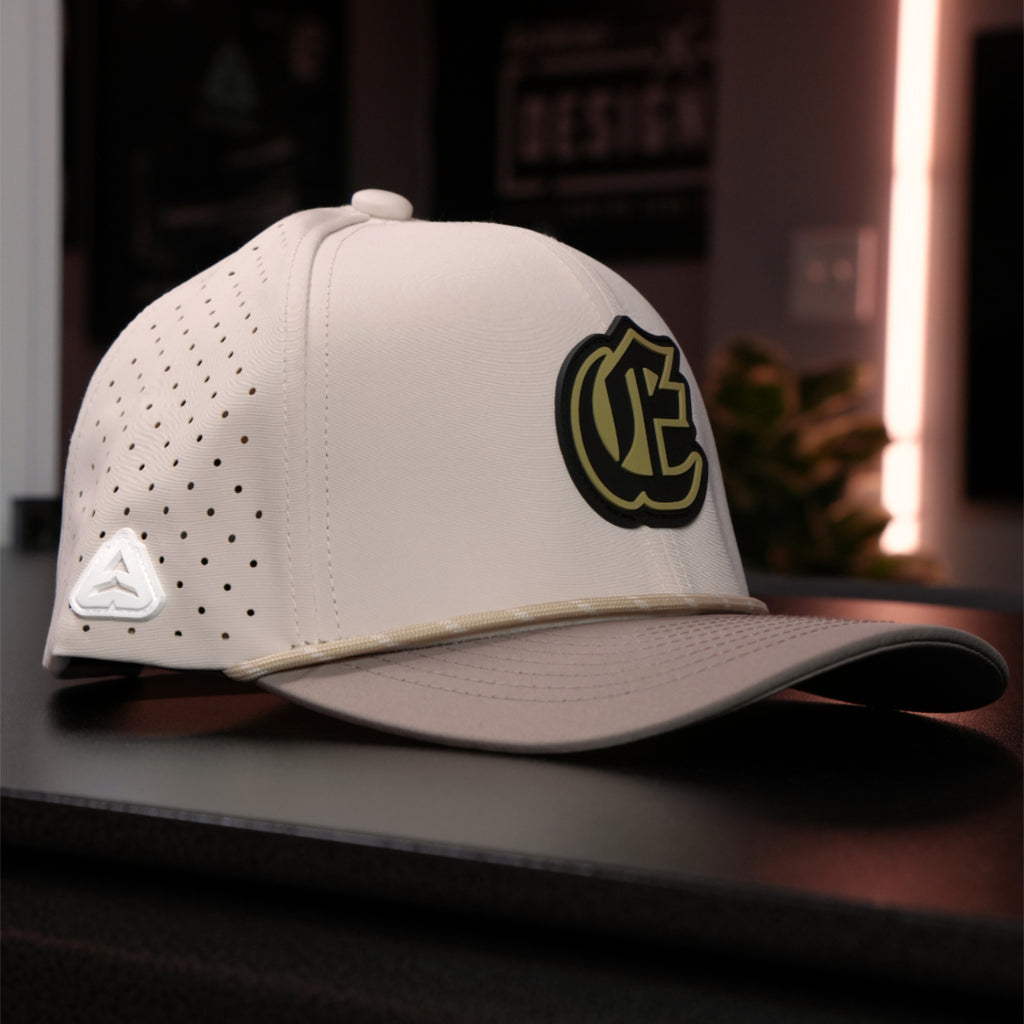 Mocha White Vented Snapback