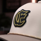 Mocha White Vented Snapback