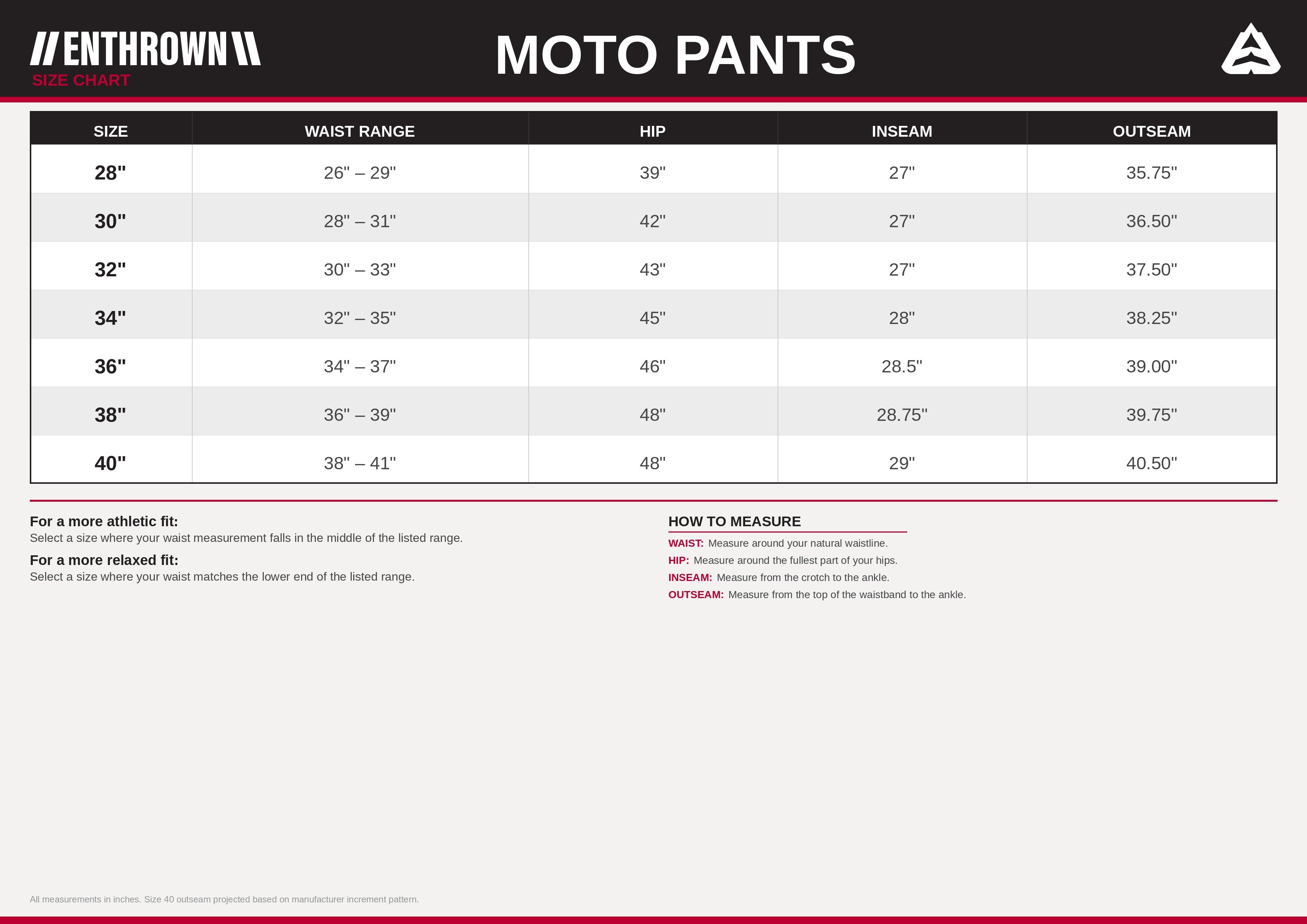 Custom Moto Pants
